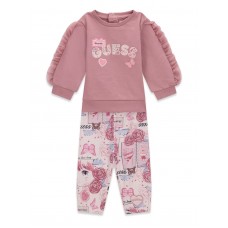 GUESS σετ βρεφικό A6YG09K3916-A61B ροζ